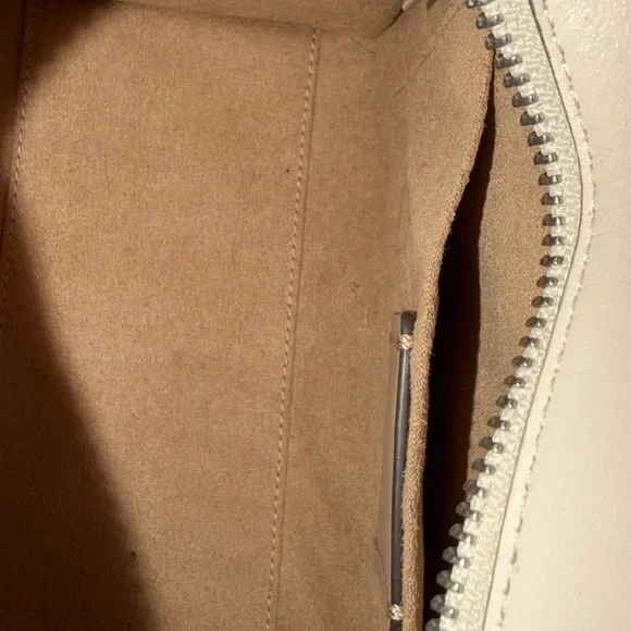 Coach Beige Leather Satchel - Picture 4 of 4